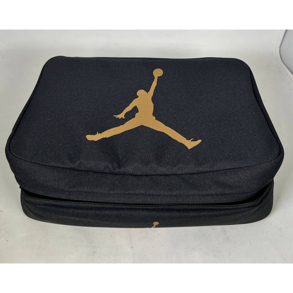 Jordan Bags Air Jordan Shoe Bag Black And Gold Poshmark